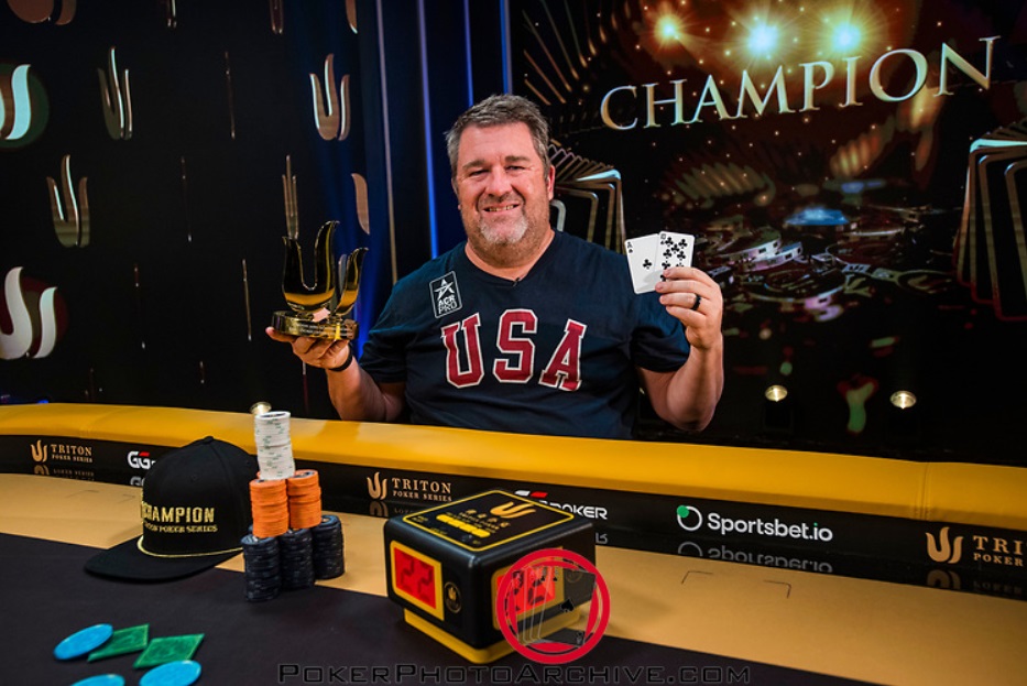 Chris Moneymaker wins his first Triton title, up $903,000