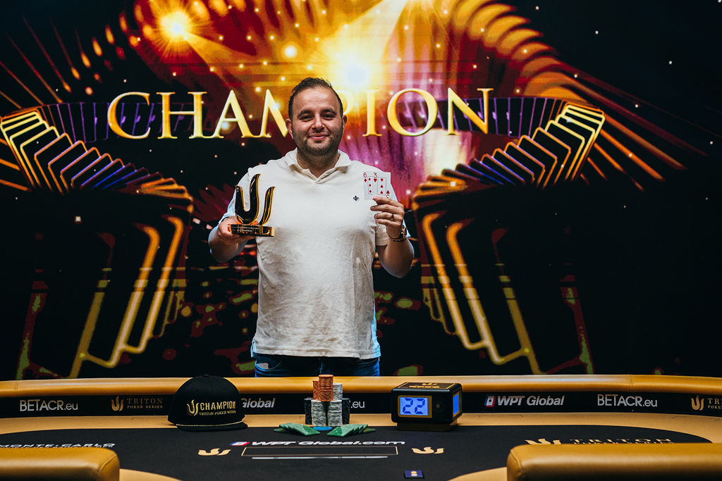 Kayhan Mokri added the Triton title to his collection of wins, taking home $1,005,000